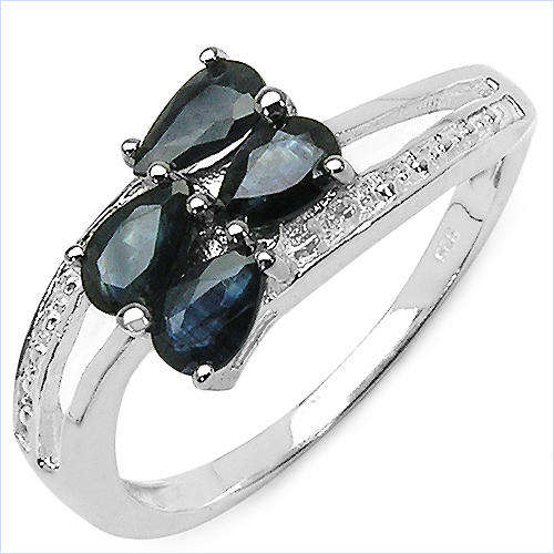 Pear cut real Sapphire ring size 7