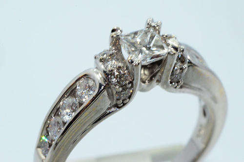1Ct Natural Diamond Engagement Ring Size 7