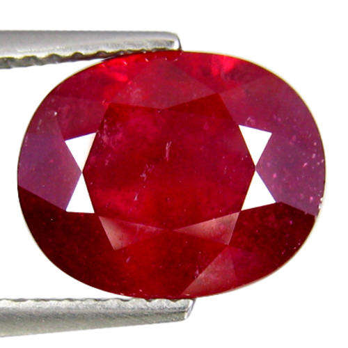 5.36 ct Five-star Oval Cut (11.18 x 9.01 mm) Ruby Natural Gemstone