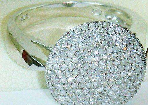 ***IN STOCK!!!***LOVELY 9CT WHITE GOLD 1.00ct DIAMOND ENGAGEMENT RING SIZE N