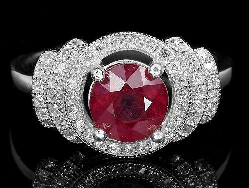 ***IN STOCK!!!***REAL STONES!!!*** NATURAL AAA BLOOD RED RUBY STERLING 925 SILVER RING 8.25