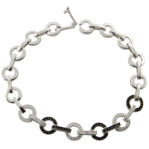 925 Sterling Silver Micro Setting CZ Bracelet