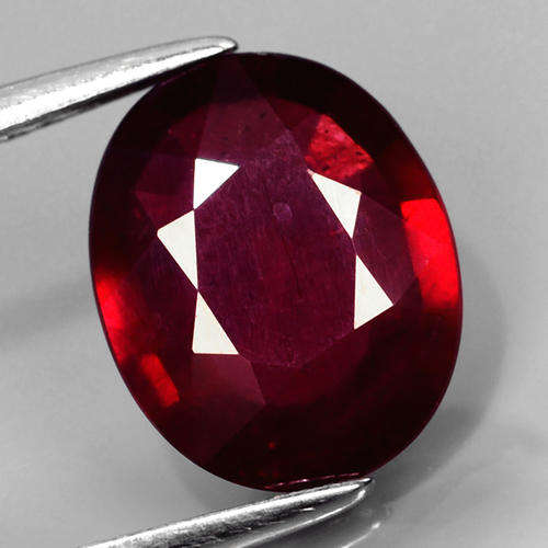 ***IN STOCK!!*** GLC CERTIFIED 2.81ct 10x8mm Oval Natural Deep Pigeon Blood Red RUBY, MADAGASCAR