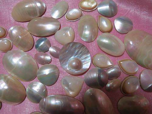 1 Marbe and 42 Mother of Pearl Pearls just ready to be set