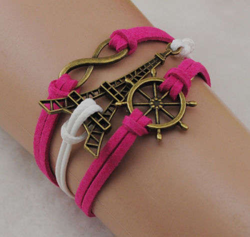 INFINITY VELVET LEATHER BRACELET
