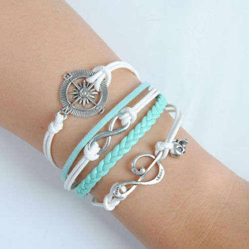 INFINITY VELVET LEATHER BRACELET