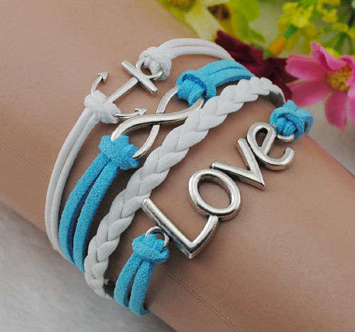 INFINITY VELVET LEATHER BRACELET