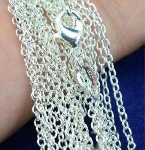 925 SILVER PLATED NECKLACE CHAIN