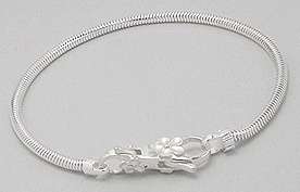 ***IN STOCK***GORGEOUS REAL 925 SOLID SILVER BRACELET FOR YOUR BEADS 15CM
