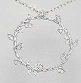 ***IN STOCK***GORGEOUS REAL 925 SOLID SILVER CIRCLE OF LIFE PENDANT