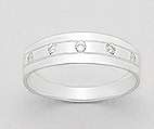 ***IN STOCK***GORGEOUS REAL 925 SOLID SILVER RING SIZE 5