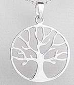 ***IN STOCK***GORGEOUS REAL 925 SOLID SILVER TREE OF LIFE PENDANT