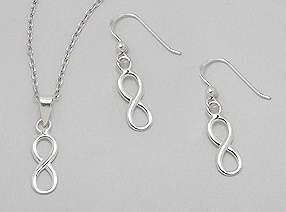 ***IN STOCK***GORGEOUS REAL INFINITY 925 SOLID SILVER SET