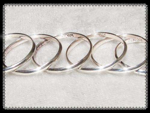 Plain SOLID Silver 925 ring size 6