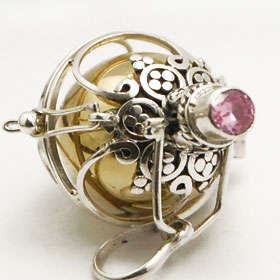 ***IN STOCK***REAL STONES!!!*** SOLID STERLING SILVER HARMONY DREAMBALL 18MM
