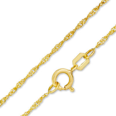 ***IN STOCK***10K Solid Yellow chain - 45 cm with beautiful teardrop mabe pearl