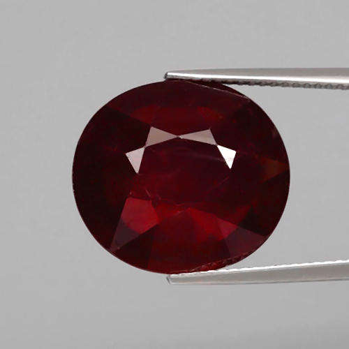 ***IN STOCK!!!***CERTIFIED!!!*** 19.64ct 17x15mm Oval Natural Deep Red Ruby, Madagascar
