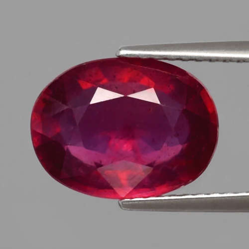 ***IN STOCK!!!***CERTIFIED!!!*** Very Good Color 4.74ct 11.5x8.5mm Oval Natural Top Red Ruby, Mozamb