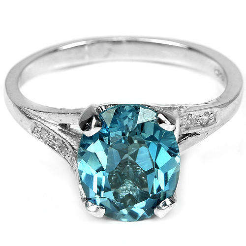 ***IN STOCK***REAL STONES!!!*** 10X8 MM. AAA LONDON BLUE TOPAZ STERLING 925 SILVER RING 7 AND EARRIN
