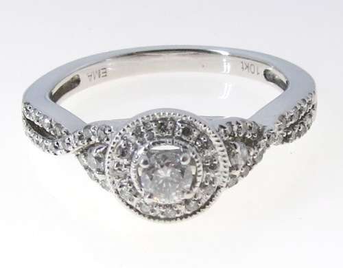 ***IN STOCK!!*** GORGEOUS EYE CLEAN [0.625ct] TWIST DIAMOND RING [3.018g] WHITE GOLD