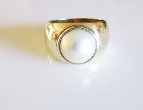 ***IN STOCK***VERY HEAVY 7.1 GRAM SOLID 9CT GOLD MABE RING SIZE 7