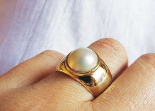 ***IN STOCK***VERY HEAVY 7.1 GRAM SOLID 9CT GOLD MABE RING SIZE 7