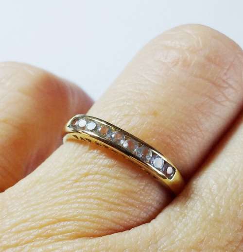 ***IN STOCK***9CT GOLD RING SET WITH CZ SIZE 7