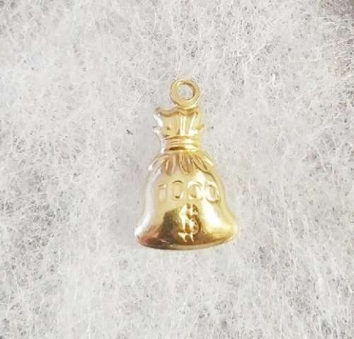 ***IN STOCK!!*** 9CT SOLID GOLD CHARM MONEY BAG