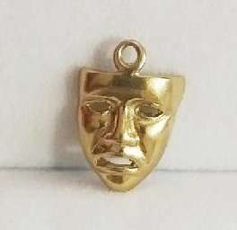 ***IN STOCK!!*** 9CT SOLID GOLD CHARM THEATER FACE