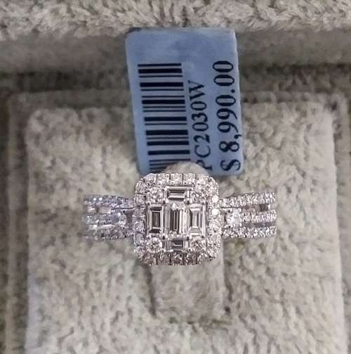 ***IN STOCK***CERTIFIED VALUE R49 300!!!*** 1.26CT DIAMOND BRIDAL ENGAGEMENT WEDDING RING BAGUETTE