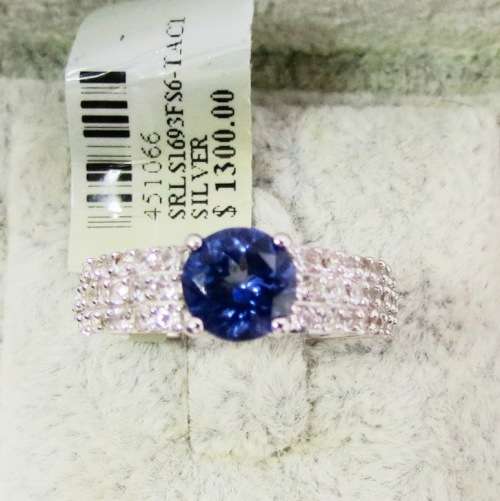 ***IN STOCK***REAL STONES!!! DARK TANZANITE AND SOLID STERLING SILVER RING