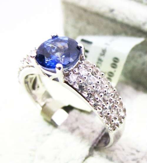 ***IN STOCK***REAL STONES!!! DARK TANZANITE AND SOLID STERLING SILVER RING