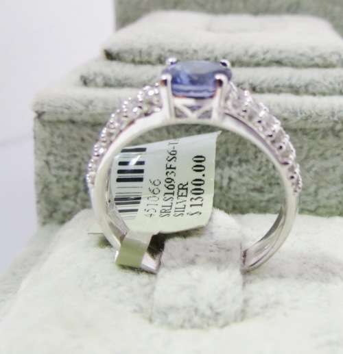 ***IN STOCK***REAL STONES!!! DARK TANZANITE AND SOLID STERLING SILVER RING