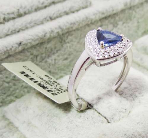 ***IN STOCK***REAL STONES!!! DARK TANZANITE AND SOLID STERLING SILVER RING