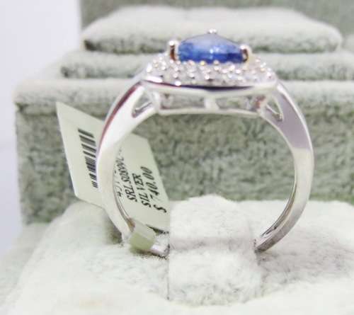 ***IN STOCK***REAL STONES!!! DARK TANZANITE AND SOLID STERLING SILVER RING