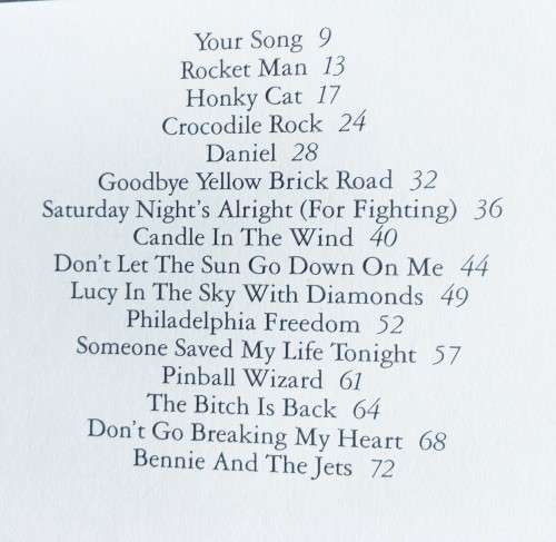 The very best of Elton John - Medium difficulty