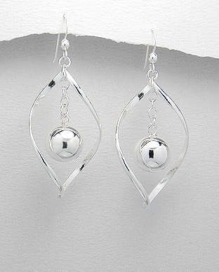 "IN STOCK!!"  Solid 925 Sterling Silver Earrings