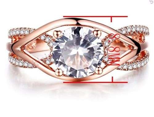 **IN STOCK!!** REAL STONES!!**Round 7mm Morganite Natural Diamonds Wedding Anniversary Fine Ring 10K