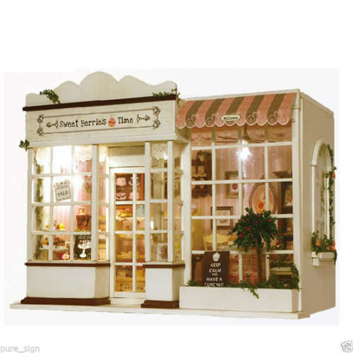 "IN STOCK" DIY Wooden 3D Dollhouse Romantic Scene Sweet Time Kits With Furniture X-Mas Gift