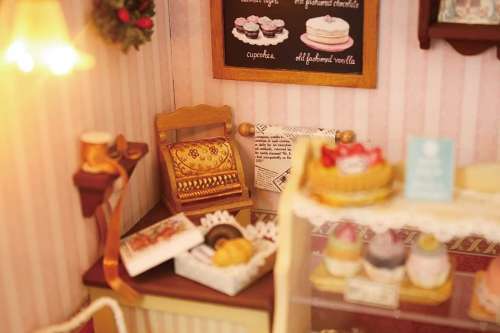 "IN STOCK" DIY Wooden 3D Dollhouse Romantic Scene Sweet Time Kits With Furniture X-Mas Gift