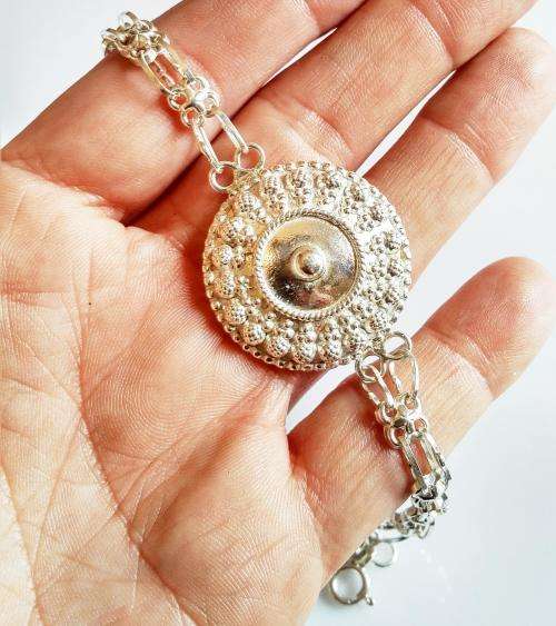 ***IN STOCK*** 11.7 GRAM SOLID 925 STERLING SILVER BRACELET HANDMADE IN MUSCAT, OMAN.