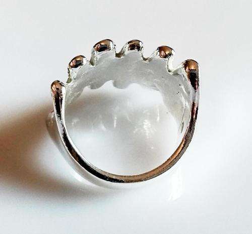 ***IN STOCK*** 8 GRAM SOLID 925 STERLING SILVER RING HANDMADE IN MUSCAT, OMAN.