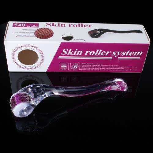 1.0mm 540 Needles Titanium Micro Needle Skin Roller Derma Roller Anti-Aging System 2.0