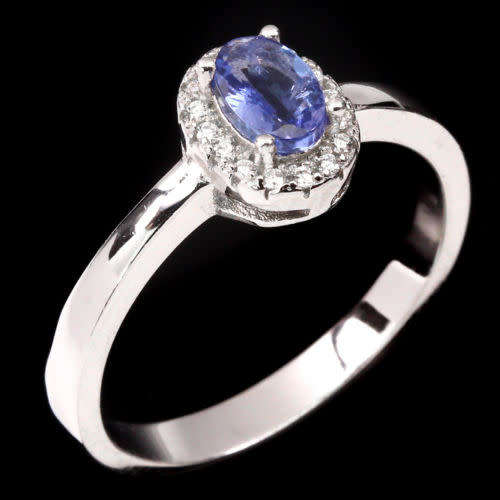 "IN STOCK"  Top Blue Violet Tanzanite 925 Sterling Silver Ring Sz 7