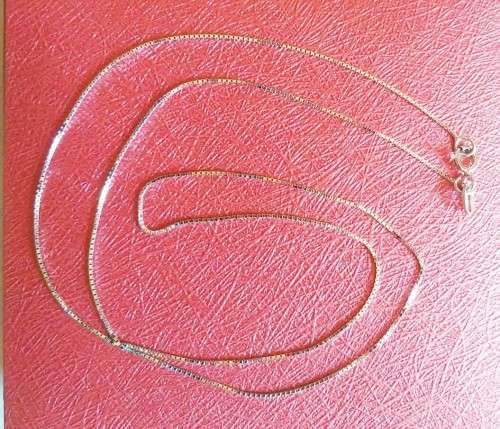 "IN STOCK" Solid 925 45 cm sterling silver chain