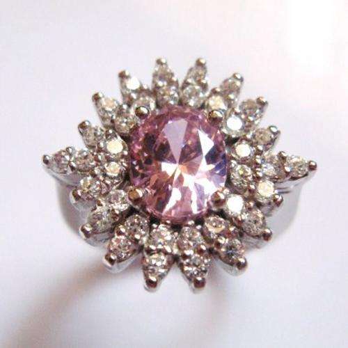 ***R2 299*** Pink and White Topaz set in solid 925 sterling silver
