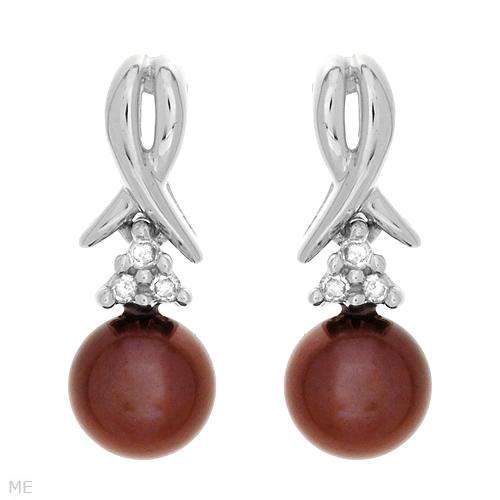 ***R2 960*** Elegant and Beautiful Brand New Earrings With Precious Stones - Genuine Diamonds and 5m