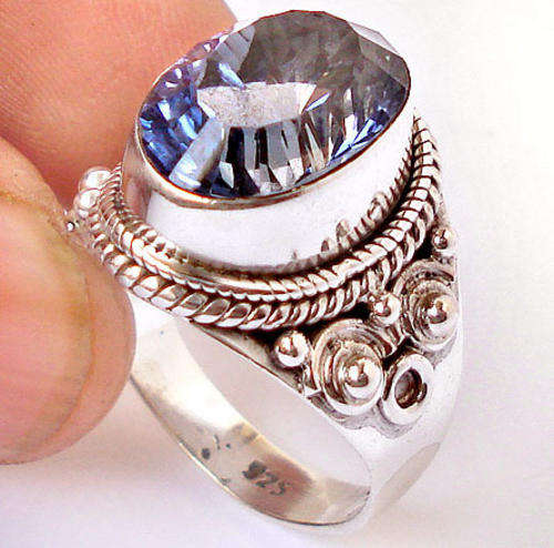 ***R2 200*** size 8 MYSTIC TOPAZ 925 SOLID STERLING SILVER RING