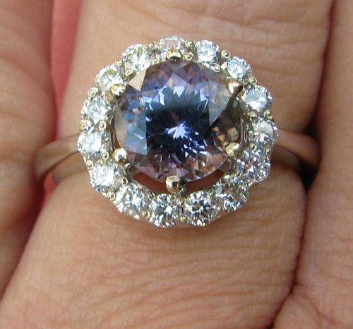 ***R45 600*** 2.47CT ROUND CUT TANZANITE ENGAGEMENT RING