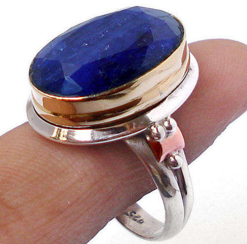 ***R2 500*** VICTORIAN BLUE SAPPHIRE 925 SILVER RING